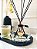 Kit Difusor de varetas Black c/Dourado com Vela Aromática s/ Bandeja - Imagem 1