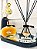 kit Lavabo linha  Black com Dourado s/ Bandeja - Imagem 2