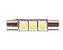 LAMPADA LED TORPEDO FUSIVEL 26MM 3 LEDS 6000K 12V - Imagem 1
