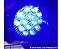 FAROL DE LED REDONDO 14 LEDS AZUL 42W 12-24V 11X2CM - Imagem 1