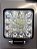 FAROL DE LED QUADRADO 16 LEDS 6000K 48W 12-24V 8X8X4CM - Imagem 2