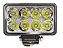FAROL DE LED RETANGULAR 8 LEDS 6000K 24W 12-24V 15X9X6CM - Imagem 1
