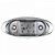 LANTERNA DELIMITADORA 6 LEDS ARO CROMADO 12-24V BRANCA - Imagem 1