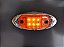 LANTERNA DELIMITADORA 6 LEDS ARO CROMADO 12-24V AMBAR - Imagem 2