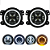 FAROL DE LED REDONDO 4` 10CM COM DRL/SETA 2 FASES 60W 12-24V UNIVERSAL - Imagem 1
