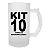 KIT 10 Canecas Chopp de Vidro Personalizada com logo - Imagem 1