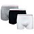 Kit 3 Cuecas Boxer Infantil Box Algodão Cotton Conforto Basic - Imagem 1