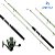 Kit Vara Max bull 1,80m 20lb e Molinete Deyu – Harpoon LX4000 - Imagem 1