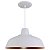 Pendente Sino Aluminio Teto E27 1 Luz Lumini Lab - Branco M - Verniz C - Imagem 1