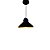 Pendente Aurora Aluminio Teto E27 1 Luz Lumini Lab - Preto B - Verniz C - Imagem 1