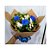 Buquê de Rosas Azul - Modelo Trio Pop Francês - Imagem 1
