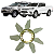 Hélice Radiador Hilux Sw4 3.0 Td 1kzt 1kzte 2005 A 2020 - Imagem 1
