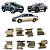 Jogo Mola Pastilha Freio Diant. Corolla 2008 á  2014 Vw Amarok 2010 á 2016 - Imagem 1