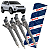 4 bicos injetores Discovery Sport Evoque Jaguar 2.0 2015 a 2020 - Imagem 1