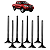 Jogo válvula escape Hilux 2.5 16V 2KD-FTV 2005 a 2011 - Imagem 1