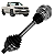 Semi eixo dianteiro E/D compl. Amarok biturbo 2010 a 2026 - Imagem 1