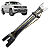 Regulador freio traseiro esquer Amarok 2010 a 2026 completo - Imagem 1