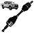 Semi eixo esquerdo L200 Triton Pajero Dakar 3.2 2008 a 2016 - Imagem 1
