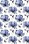 Decalque para Porcelana - Tapete Floral de Seda - AZUL - Imagem 1