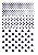 Decalque para Porcelana - Bolinhas Azul Marinho - Imagem 1