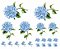 Decalque para Porcelana - Hortênsia Azul - Imagem 1