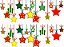 Decalque para Porcelana - Cordão de Estrelas - Imagem 1