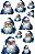 Decalque para Porcelana - Papai Noel Azul Vários - Imagem 1
