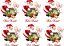 Decalque para Porcelana - Papai Noel com Anjinhos 8cm - Imagem 1