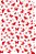 Decalque para Porcelana - Tapete Borboletas Mini - Vermelho M9 - Imagem 1