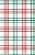 Decalque para Porcelana - Tapete Xadrez Largo (Bicolor) - Verde Cromo e Vermelho - Imagem 1