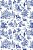 Decalque para Porcelana - Toile de Jouy AZUL MARINHO - Imagem 1