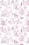 Decalque para Porcelana - Toile de Jouy ROSA - Imagem 1