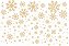 Decalque para Porcelana - Flocos de Neve METALIZADO DOURADO - Imagem 1