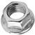 NUT01471 – Porca Sextavada Flangeada com Serrilhas 1/4"-20 UNC - Imagem 1