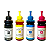 Tinta Para Epson L200 L355 L365 L375 L395 L396 Xp L380 Epson Tinta Preta Ciano Magenta Yellow - Imagem 1