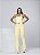 Conjunto Ana Julia Flare Amarelo Manteiga - Imagem 1