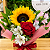 Buquê de Girassol com Rosa Vermelha – Presente Delicado - Imagem 1