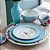 Set/2 Prato de Sobremesa Azul - Early Bird - Imagem 2