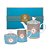 Tea Set com 3 Peças Azul/Cáqui - Love Birds - Imagem 1