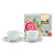 Set/2 Xícara de Cafezinho Branco - Blushing Birds - Imagem 1
