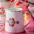 JARRA PEQUENA MEDALLION BRANCO LOVE BIRDS - Imagem 1