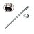 Braço Cano Chuveiro 30cm 1/2 Metal Alumínio Cromado Garden - Imagem 2