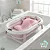 Almofada De Banho Para Bebê Universal Teu Baby Flutuante Boia Segura Infantil Anatômica Criança Banheira Azul Rosa - Imagem 4