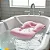 Almofada De Banho Para Bebê Universal Teu Baby Flutuante Boia Segura Infantil Anatômica Criança Banheira Azul Rosa - Imagem 10