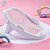 Rede Protetora De Banheira Tomar Banho Confortável Infantil Para Bebe Criança Menino 8015 Rosa Azul Silicone Segurança - Imagem 8