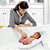 Rede Protetora De Banheira Tomar Banho Confortável Infantil Para Bebe Criança Menino 8015 Rosa Azul Silicone Segurança - Imagem 4