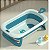 Banheira De Bebê Com Termômetro Almofada Ergonômica Antiderrapante Retrátil Com Almofada Banho Seguro Infantil Rapido - Imagem 3
