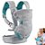 Canguru Com Apoio De Ombro Leve Confortavel Para Bebes Infatil Cinza Criança Passear Caminhar Levar Passeio TeuBaby - Imagem 1