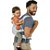 Canguru Com Apoio De Ombro Leve Confortavel Para Bebes Infatil Cinza Criança Passear Caminhar Levar Passeio TeuBaby - Imagem 4