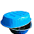 ASSADEIRA OVAL AZUL  7,5 Lts  UNIDADE - Imagem 2